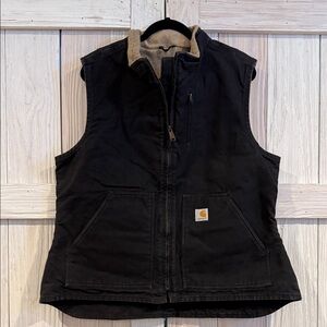 Carhartt Black Sleeveless Work Vest